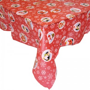 Kích thước tùy chỉnh và màu sắc ngày Giáng sinh Khăn trải bàn Polyester Vải hình chữ nhật Khăn trải bàn